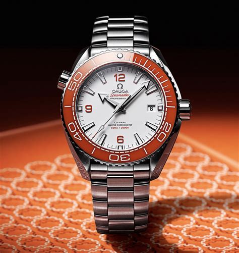 omega seamaster orange bezel replica|omega planet ocean chronograph orange.